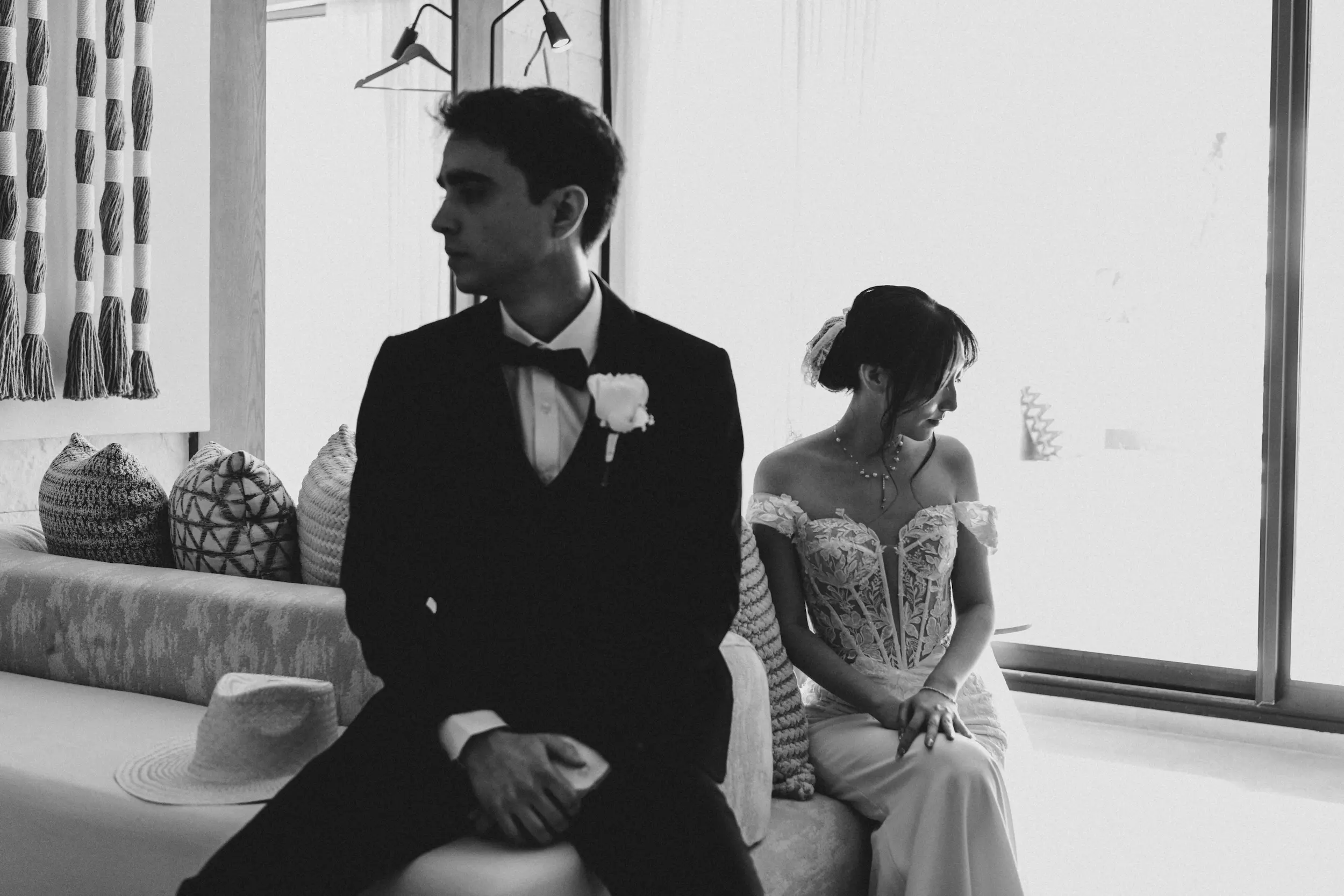 Wedding couple in France